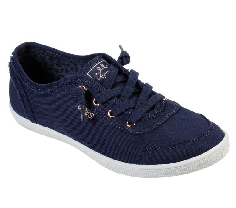 Skechers Bobs B Cute - Womens Slip On Shoes Navy [AU-XE8250]